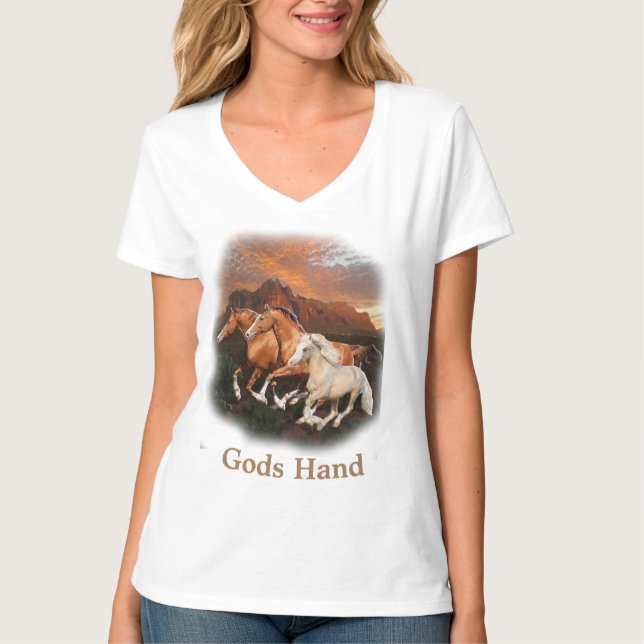 Camiseta cavalos selvagens do Arizona (Frente)