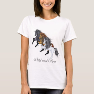 Camiseta Cavalos selvagens e livres
