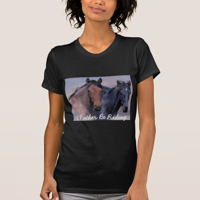 Camiseta Cavalos selvagens e t-shirt maravilhoso das (Frente)