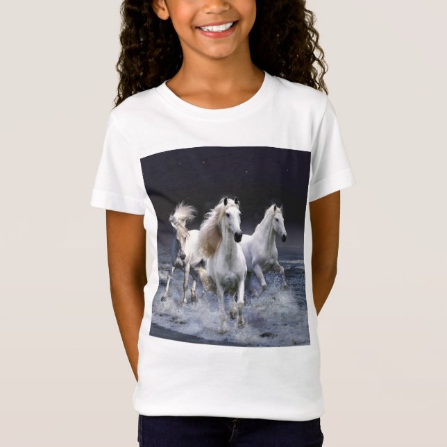 Camiseta Cavalos travesseiros decorativos (Frente)