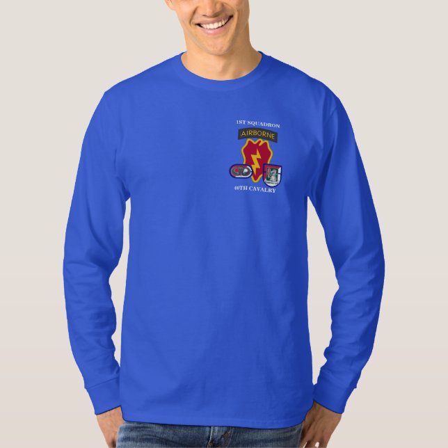 CAMISETA CAVALRY L/S T-SHIRT 1RUA QUADRON 40TH (Frente)