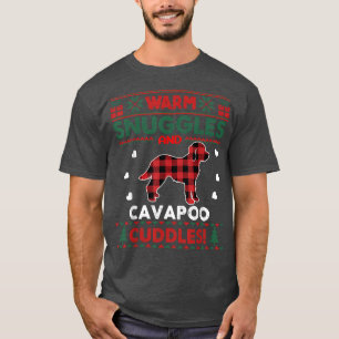 Camiseta Cavapoo Cachorro Natal Pijama Cachorro Xmas Roupa