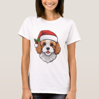 Camiseta Cavapoo Cavoodle de Natal - Blenheim
