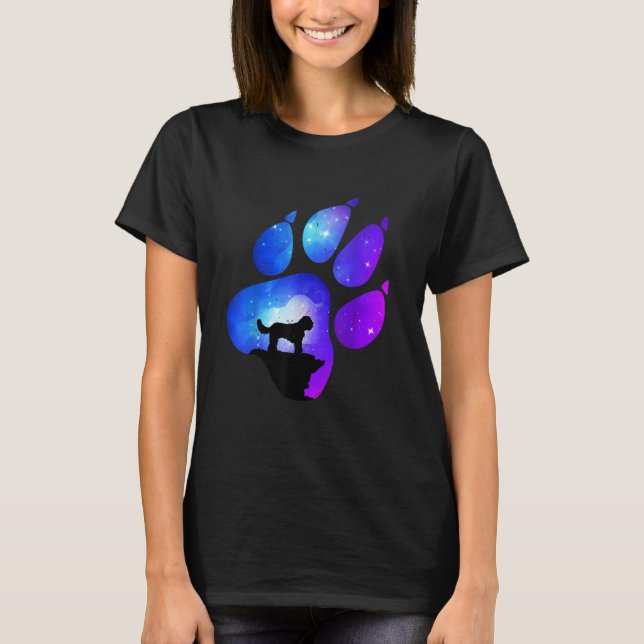 Camiseta Cavapoo Paw Dog  Mom Dad (Frente)
