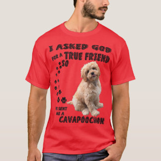Camiseta Cavapoochon Cita A Mãe Pai Roupa, Cute Cavo