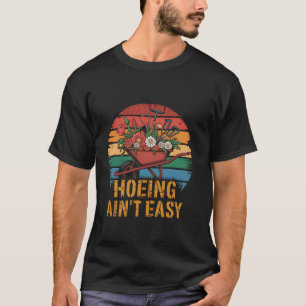 Camiseta Cavar não é Fácil - Jardim Engraçado Jardineiro Pl