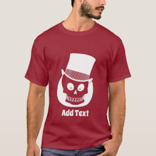 Camiseta Cavar no Chapéu Superior, adicionar texto