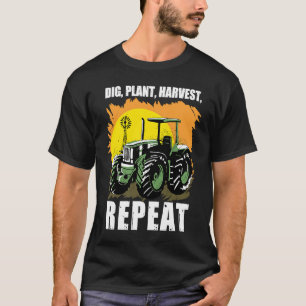 Camiseta Cavar Plantar Colher Repetir I Agricultura Agricul