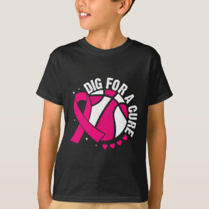 Camiseta Cavar Por Uma Cura Sketll Rosa Conscientização do
