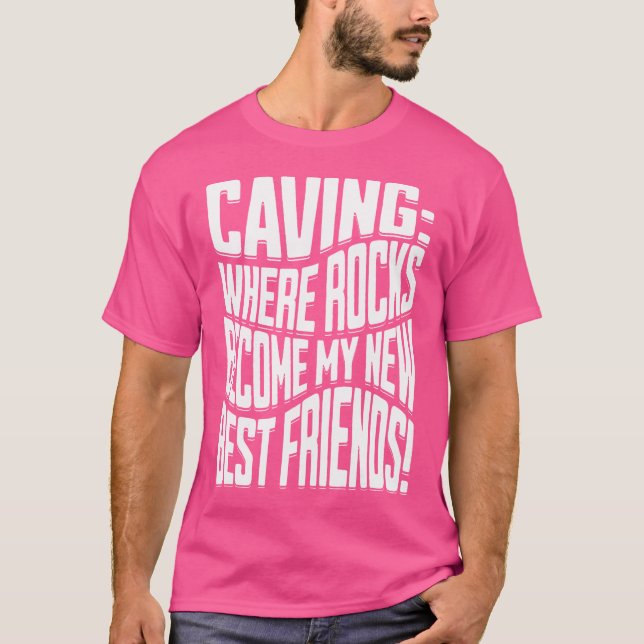 Camiseta Cave de Exploração de Cavernas de Espelhamento Cav (Frente)