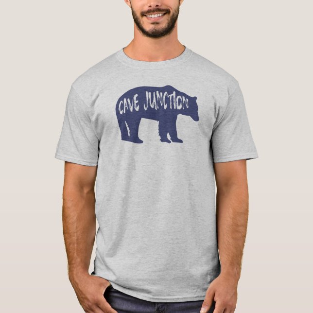 Camiseta Cave Junction Oregon Urso (Frente)