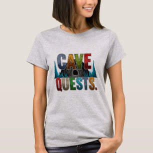 Camiseta Cave Quest Adventure T-Shirt Design