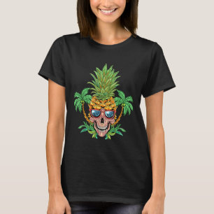 Camiseta Caveira Abacaxi Aloha Praias Flores Havaianas