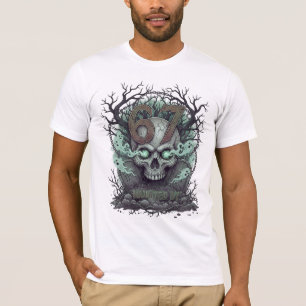 Camiseta Caveira Assombrada 67 em Cemitério de Crepúsculo