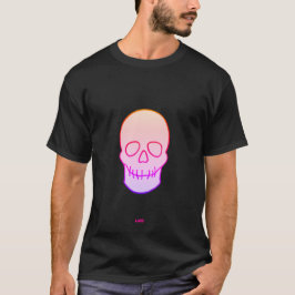 Camiseta Caveira - brilho neon