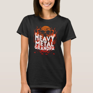 Camiseta Caveira Brutal de Metal Pesado Caveira De Vovô De 