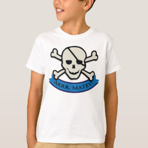 Camiseta Caveira - Camisa-T sem Sinal Básica das Crianças B