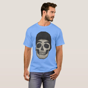 Camiseta Caveira com Boné