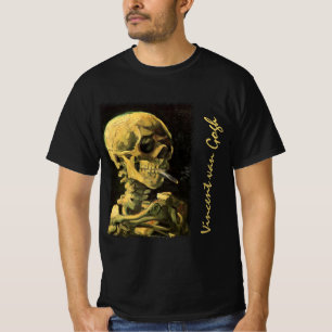 Camiseta Caveira com cigarro aceso de Vincent van Gogh