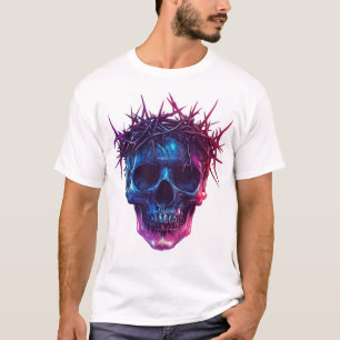 Camiseta Caveira com Coroa de Espinhos