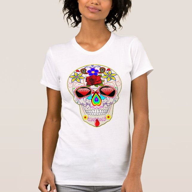 Camiseta Caveira de Açúcar "Dia dos Mortos"  (Frente)