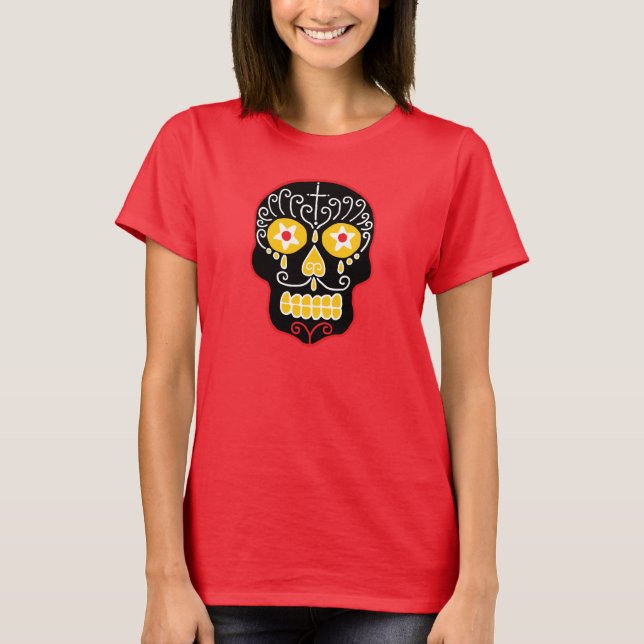 Camiseta Caveira de Açúcar Preto (Frente)