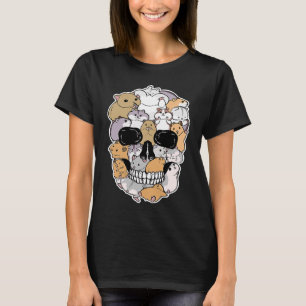 Camiseta Caveira de Animação de Forma Caveira de Animais de