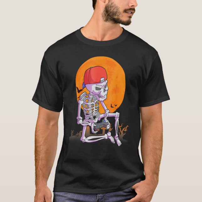 Camiseta Caveira de Gamer (Frente)