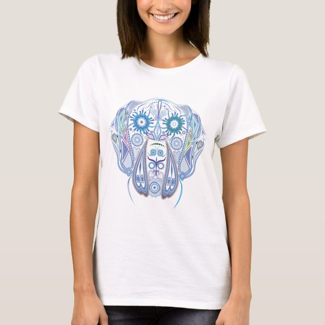 Camiseta Caveira de Great Dane Açucarada (Frente)