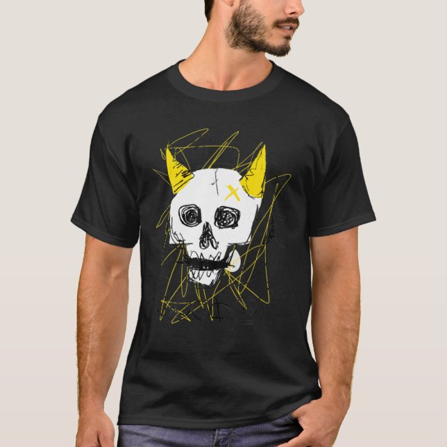 Camiseta Caveira do Demônio. Bom Rapaz (Frente)