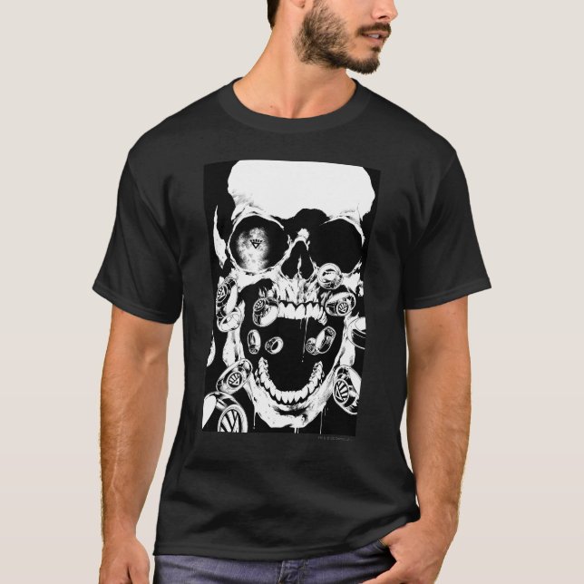 Camiseta Caveira e Anéis (Frente)