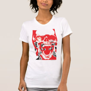 Camiseta Caveira e anéis - Vermelho