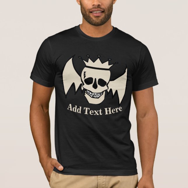 Camiseta Caveira e Asas (Frente)