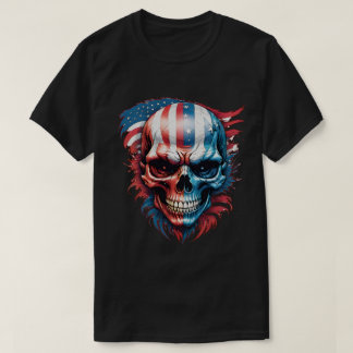 Camiseta Caveira e bandeira n.o 1