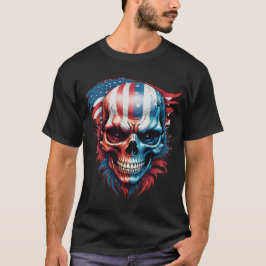Camiseta Caveira e bandeira n.o 1