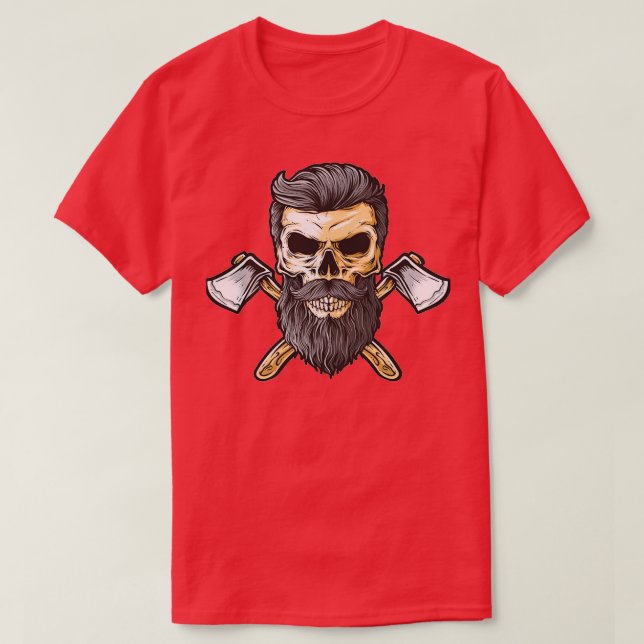 Camiseta Caveira e Eixos (Frente do Design)