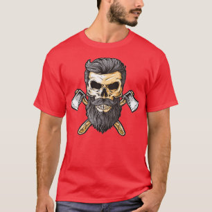 Camiseta Caveira e Eixos