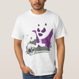 Camiseta Caveira e Fantasma