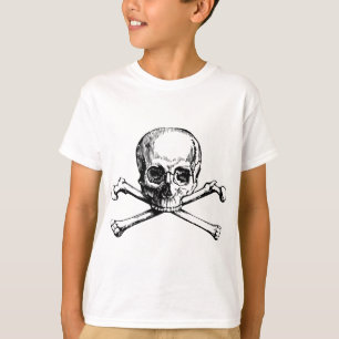 Camiseta Caveira e Ossos
