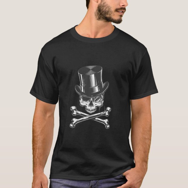 Camiseta Caveira e Ossos (Frente)