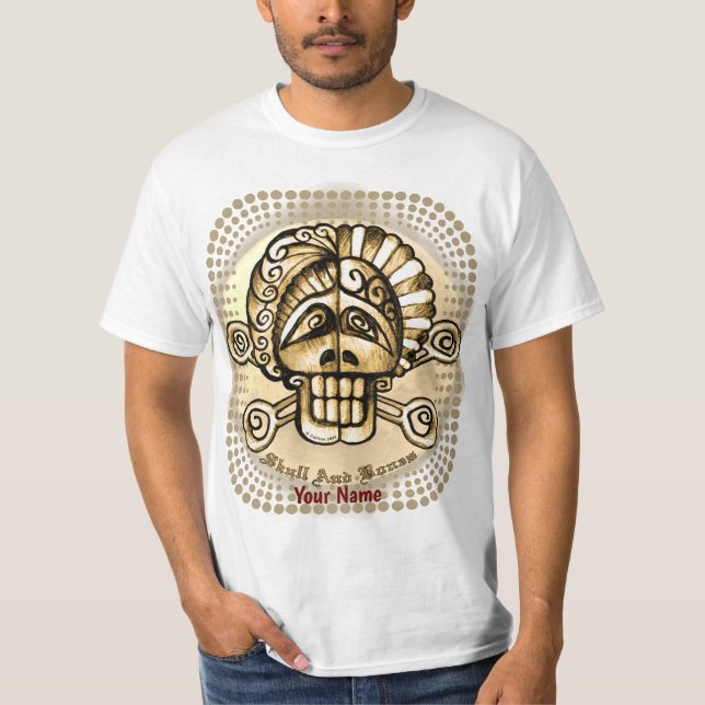 Camiseta Caveira e Ossos (Frente)