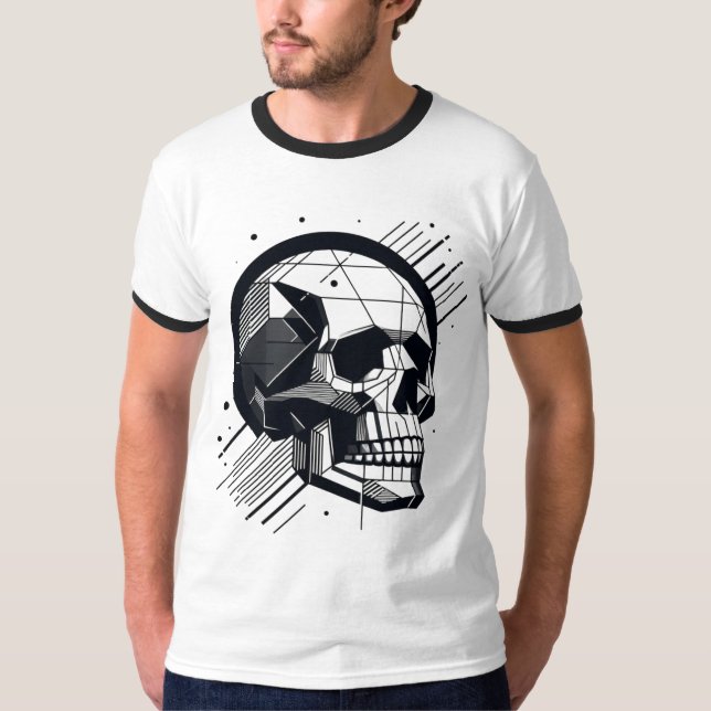Camiseta Caveira em estilos diferentes 09 (Frente)