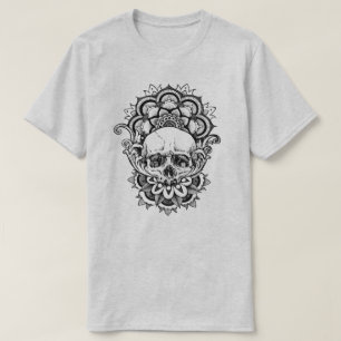 Camiseta Caveira Geométrica Sagrada