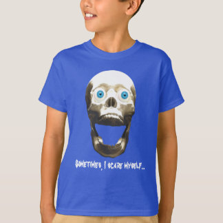 Camiseta Caveira Gótica Gritante - Horror de Halloween