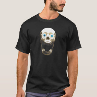 Camiseta Caveira Gótica Gritante - Horror de Halloween