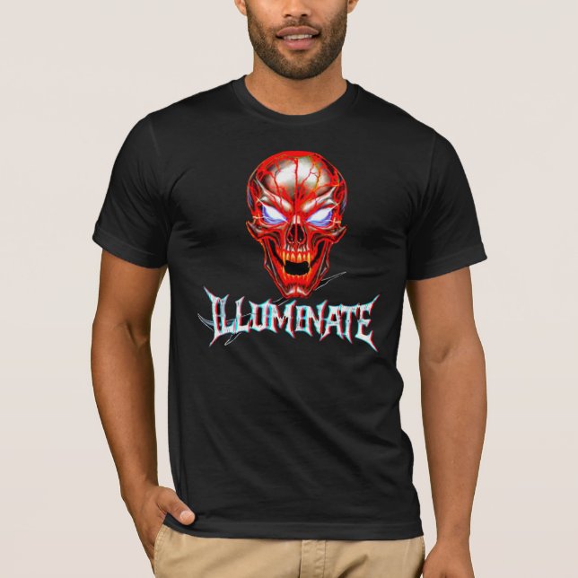 Camiseta Caveira Iluminada - Rebellion78  (Frente)