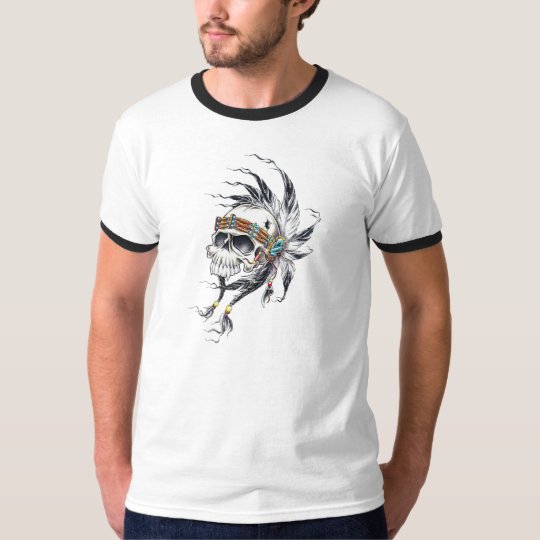 Camiseta "Caveira indígena"