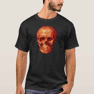 Camiseta Caveira Laranja