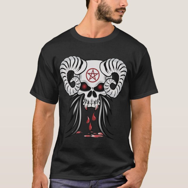 Camiseta Caveira mau Ram Cheia (Frente)