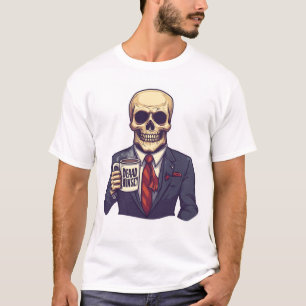 Camiseta Caveira Morta por Dentro � Esqueleto Engraçado de
